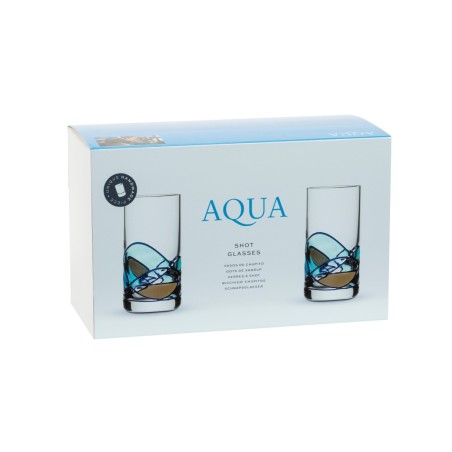 Two Shot Glasses Gaudi Aqua
