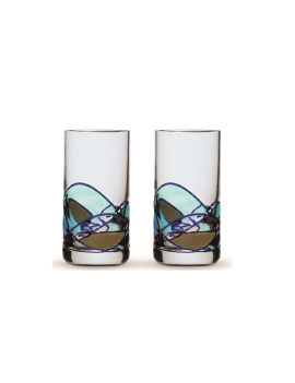 Deux verres à shot Gaudí Aqua