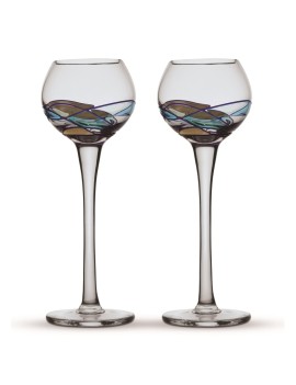 2 Copas Grappa Gaudí Aqua