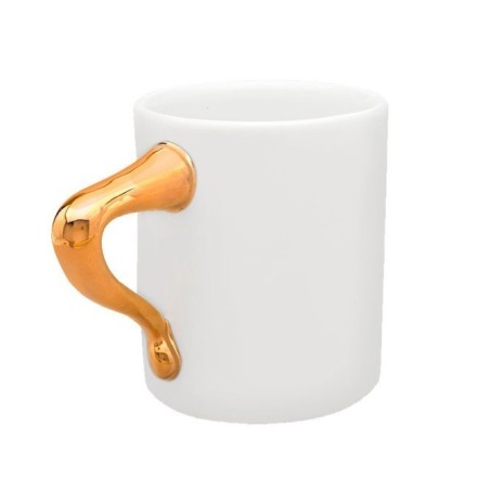 Taza manilla dorada Gaudi Batlló