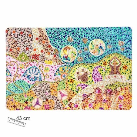 Set of 6 Mats Gaudi Multicolor