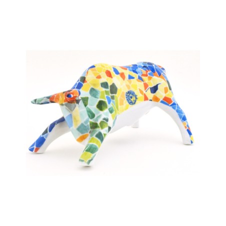 Ceramic Bull Trencadis Aurora