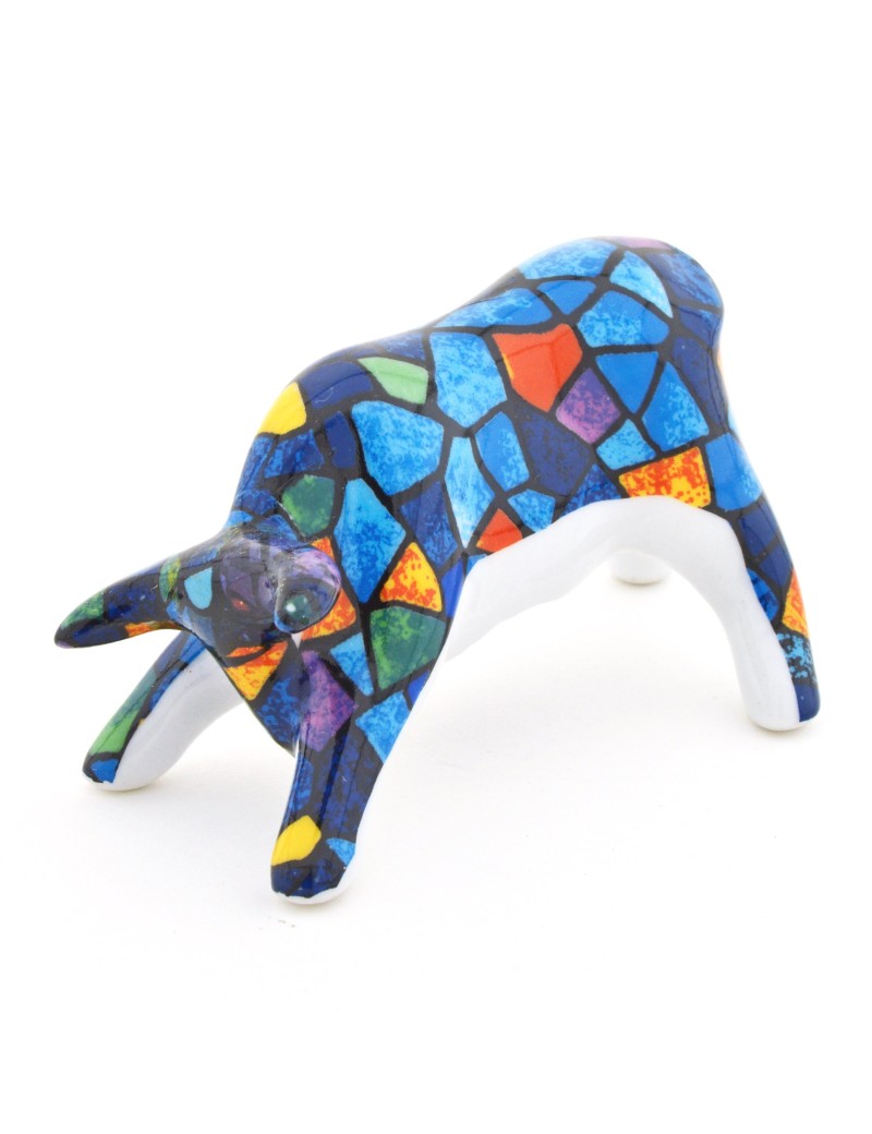Ceramic Bull Trencadis Vitral
