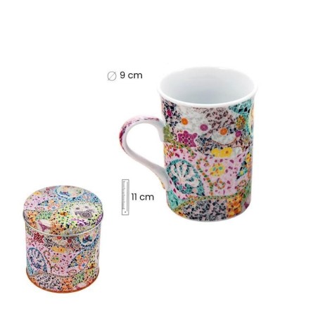 Taza Gaudi Elements en caja de lata
