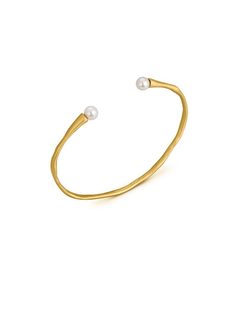 Pulsera dorada perla Barcelona