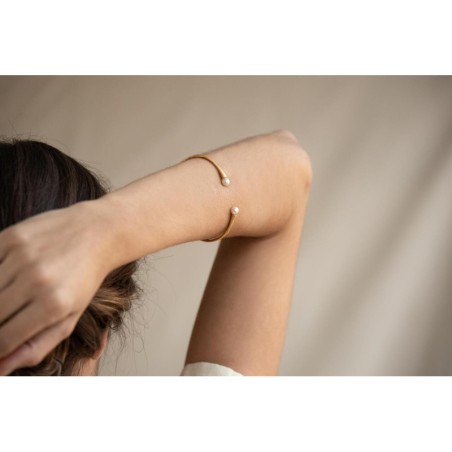 Bracelet dorée perle Barcelone