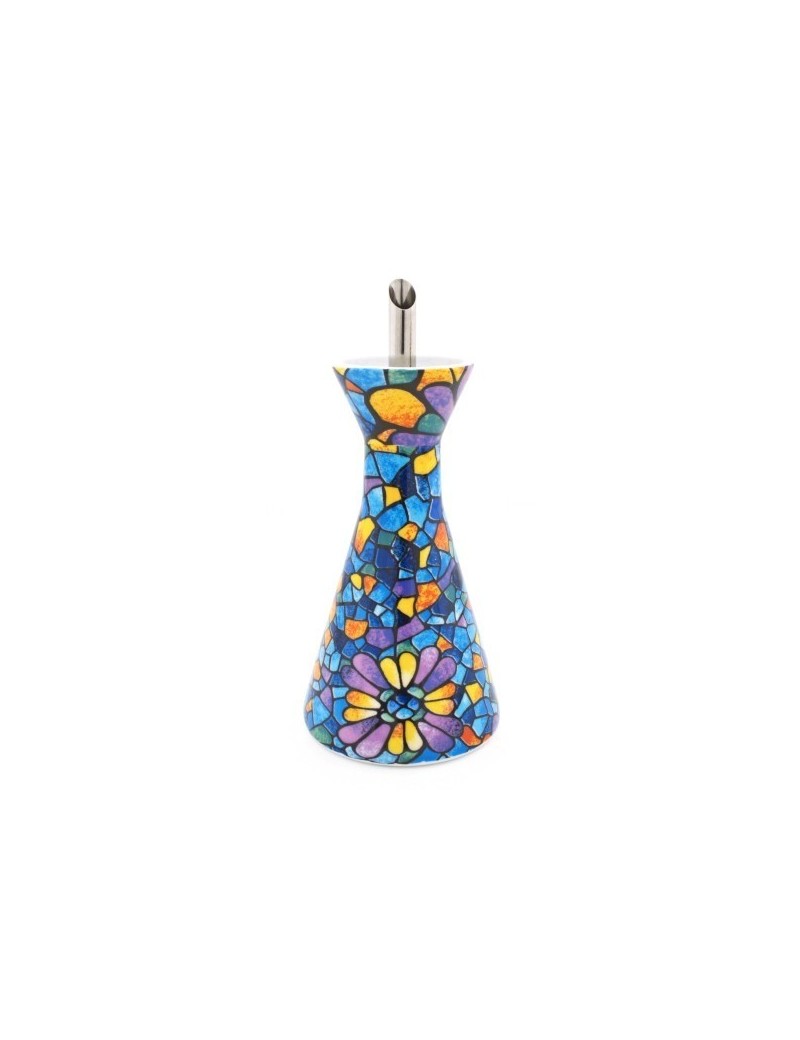 Oilcan ceramic gaudi vitral