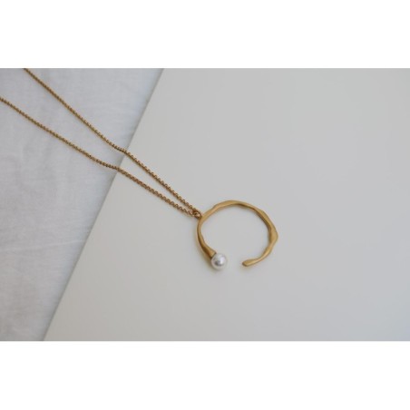 Colgante dorado perla Barcelona