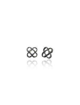 Earrings Barcelona Panot Flower Black