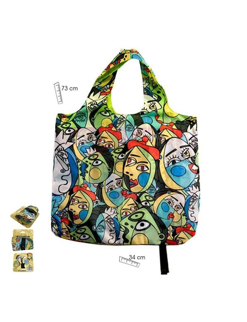 Foldable bag Picasso inspiration