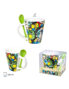 Taza Inspiración Picasso con cucharilla