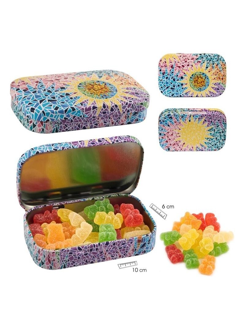 Caja de Lata Ositos de Goma Gaudí Multicolor