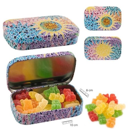 Caja de Lata Ositos de Goma Gaudí Multicolor