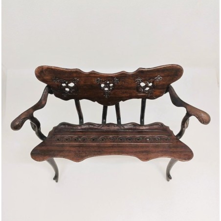 Calvet Bench Miniature in Wood