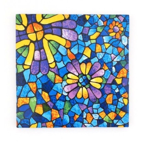 Ceramic Coaster Barcelona Gaudí Vitral