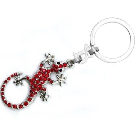 Gaudi Salamander Red Key Ring