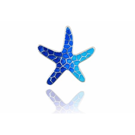 Colgante Estrella Gaudí Trencadís Azul G  