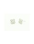 White Earrings Flower Panot Barcelona