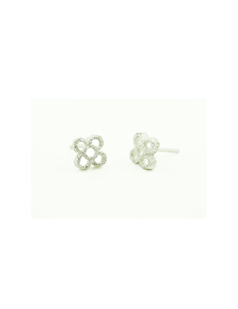 Pendientes Blancos Flor Panot Barcelona