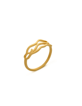 Bague plaquée or Gaudi Pedrera