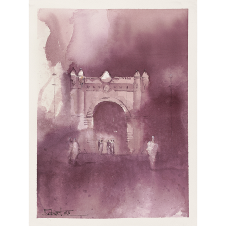 triumph-arch-watercolor-on-aluminum