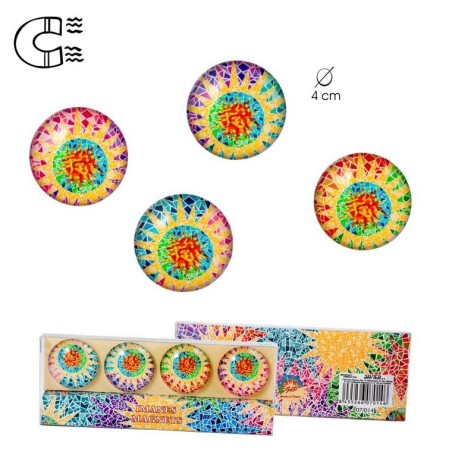 6 Mosaic Magnets Set