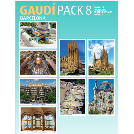 Pack 8 Postales Gaudí