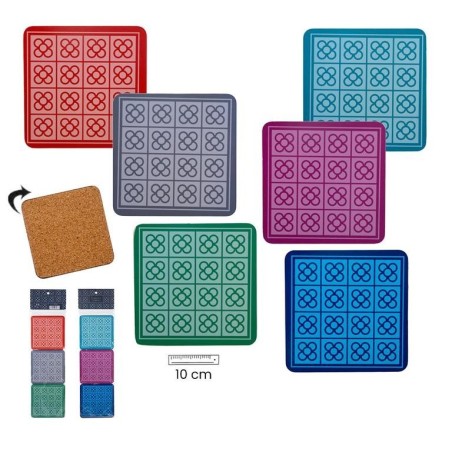 Set 6 Cardboard Coasters Flower Panot