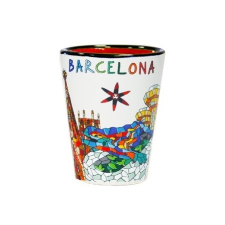 Gaudí ceramic shot glass in Barcelona