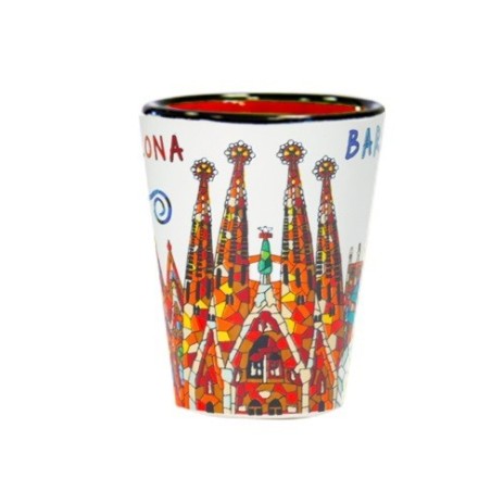 Gaudí ceramic shot glass in Barcelona