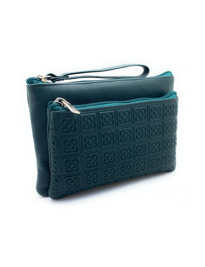 Cartera de mà de pell Barcelona Panot