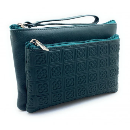 Cartera de mà de pell Barcelona Panot