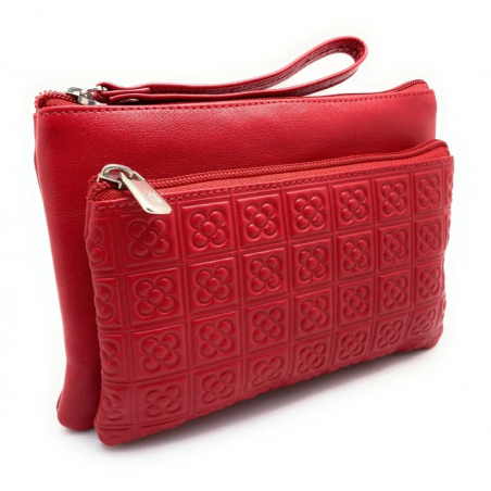 Cartera de mà de pell Barcelona Panot