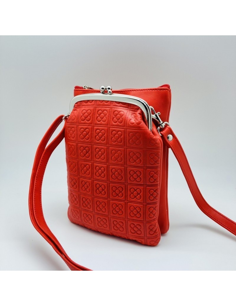 Leather Bag Barcelona Panot Flor
