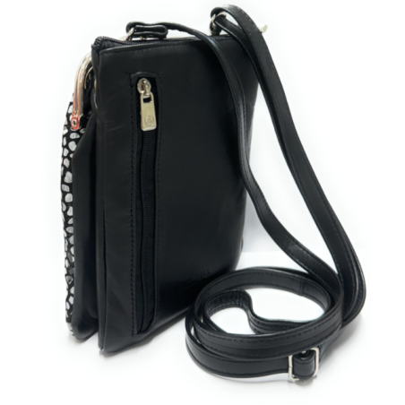 Leather Bag Gaudi Silver