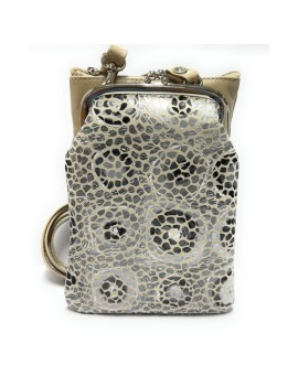 Leather Bag Gaudi Silver