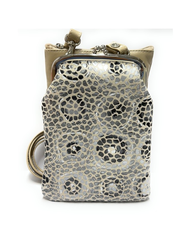 Sac en cuir Gaudí Argent