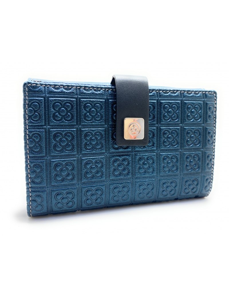 Leather Wallet Barcelona Panot Flor