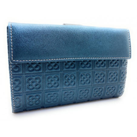 Leather Wallet Barcelona Panot Flor