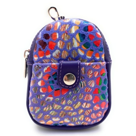 Porte-monnaie/porte-clés en cuir Gaudí Barcelona Mini Sac à dos