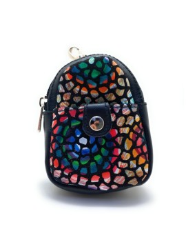 Porte-monnaie/porte-clés en cuir Gaudí Barcelona Mini Sac à dos