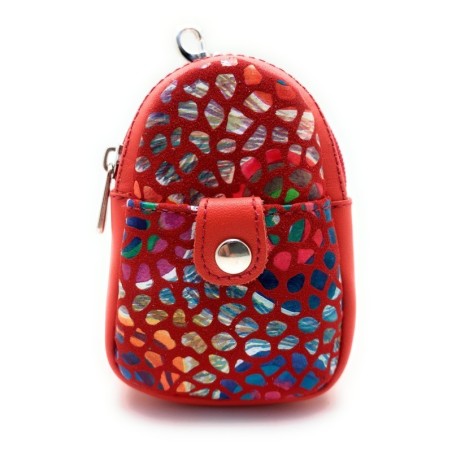 Porte-monnaie/porte-clés en cuir Gaudí Barcelona Mini Sac à dos