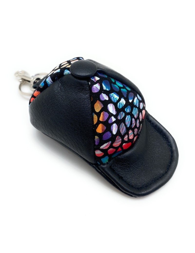 Monedero-llavero de piel Gaudí Barcelona Mini gorra
