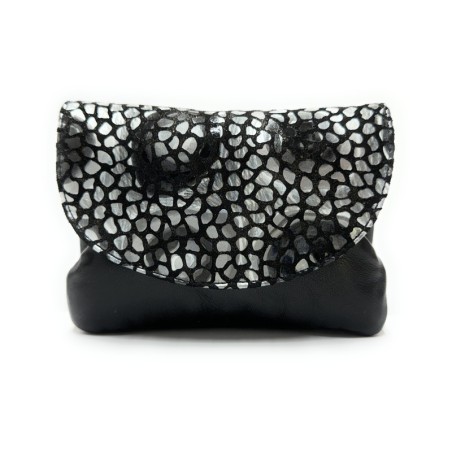 Leather Purse Gaudi Silver-Big