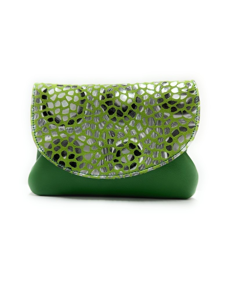 Leather Purse Gaudi Silver-Big