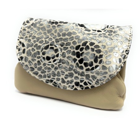 Leather Purse Gaudi Silver-Big
