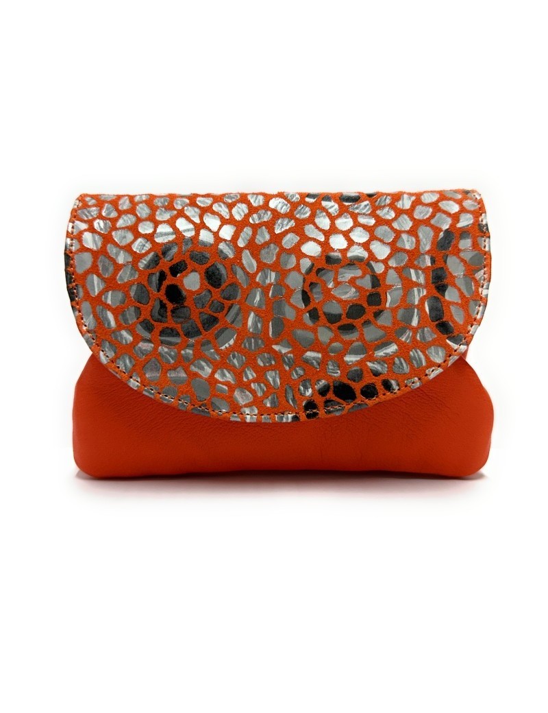 Leather Purse Gaudi Silver-Big
