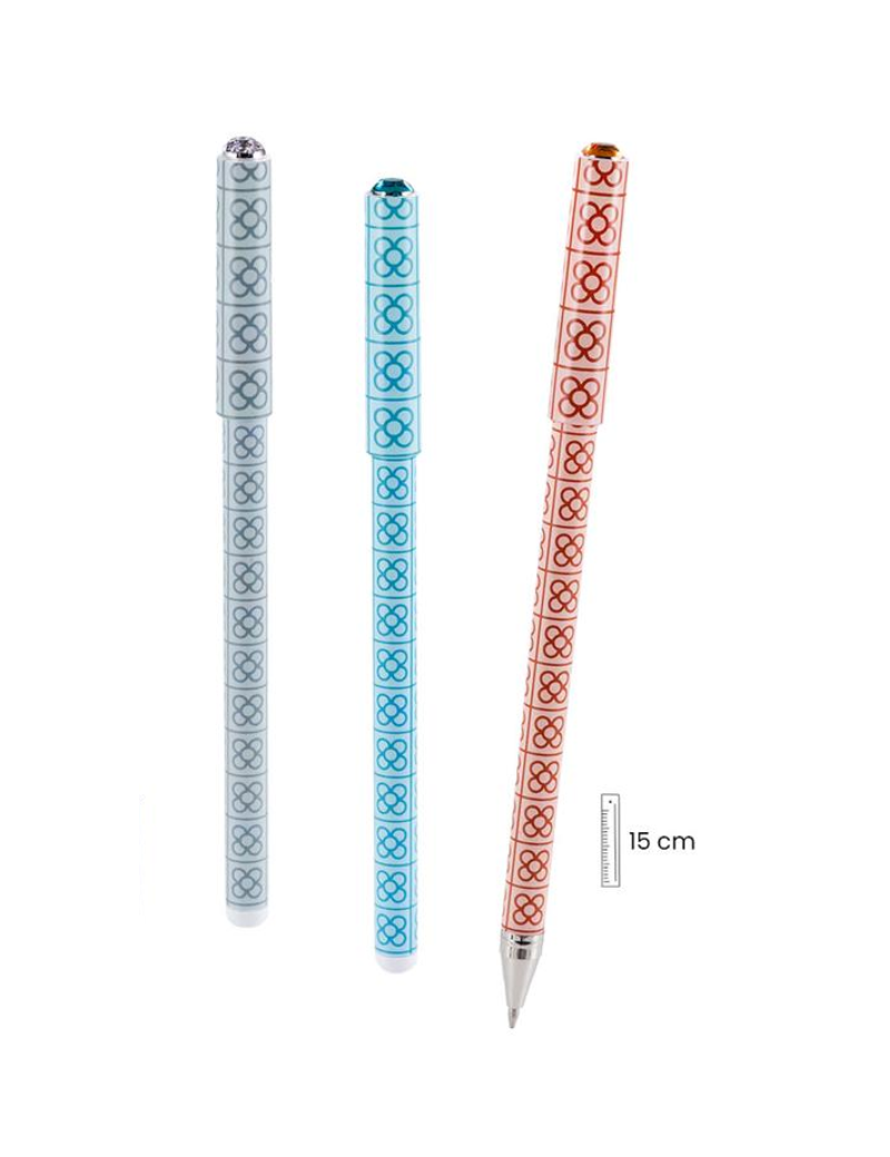 Bolígraf Panot Flor Barcelona Cristall