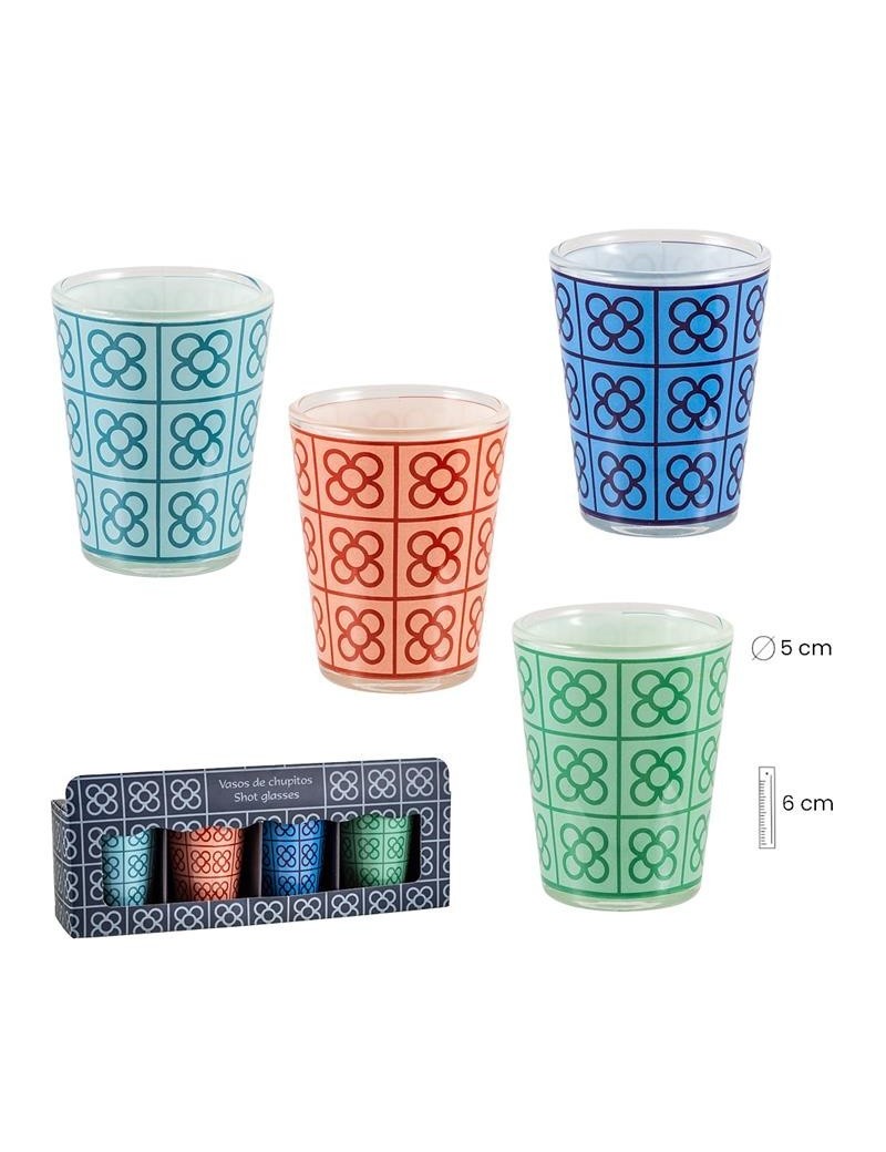 Set of 4 shot glasses Panot Barcelona