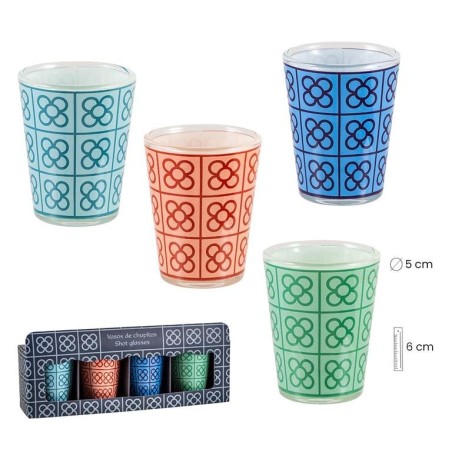 Set of 4 shot glasses Panot Barcelona